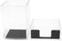 MEI YI TIAN Clear Acrylic Black Pen Holder Sticky Notes Holder Set
