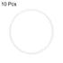 uxcell Silicone O-Rings, 34mm OD 31mm ID 1.5mm Width VMQ Seal Gasket for Pipe Repair, White, Pack of 10