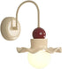 Generic Modern Nordic Wall Sconce, Wavy Ruffled Shade Globe Wall Lamp, Cream &