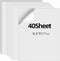 ZGBGCL ZGBZCL Sticker Paper for Inkjet Printer 40 Sheets 8.5" x 11" Matte