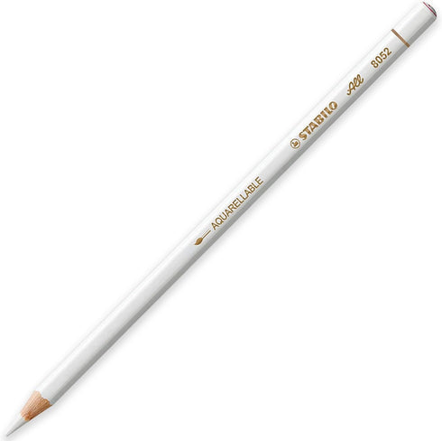 STABILO Coloured Pencil Pack of 2 - Black & White + Legacy Eraser for Almost All Surfaces