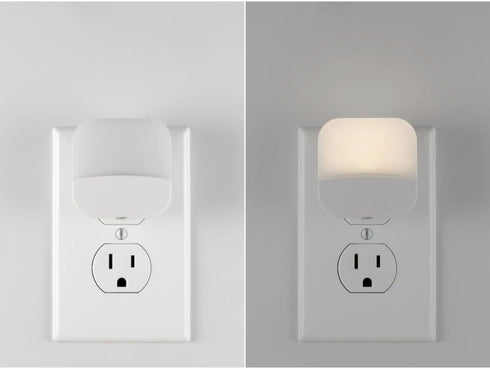 Rayverion 3000K Mini LED Night Light with Automatic Light Sensor, Soft Warm Glow, Low-Profile Plug-in Design