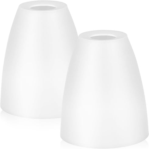 4.52X3.93X1.96In 2-Pack DOITOOL Plastic Lamp Shade Replacement Frosted Lampshade for Desk Lamp Table Bedside Lighting