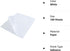 L LIKED 8.5" x 11" Full Sheet Label Sticker Paper, White, Matte, for Laser & Inkjet Printers (100 Sheets)