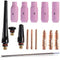 17pcs TIG Welding Torch Collet Body Nozzle Kit - Tungsten Electrode for WP-17/18/26 TIG Welding Torch