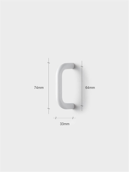 SMOKT 1Pcs Z-4208-White-64mm) White Furniture Handles Wardrobe Room Cupboard Cloakroom Bedside Cabinet Handle Bedroom