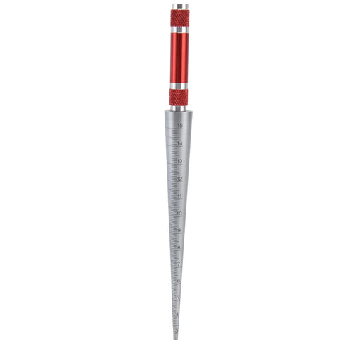 3-15mm Thread Stainless Steel Aperture Gauge, Inner Diameter Conical Ruler Measurement Tool for Plastic Pipes