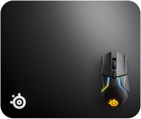 SteelSeries QcK Hard Gaming Mouse Pad, Improved Surface Texture, Medium Size for Enhanced Gaming Experience