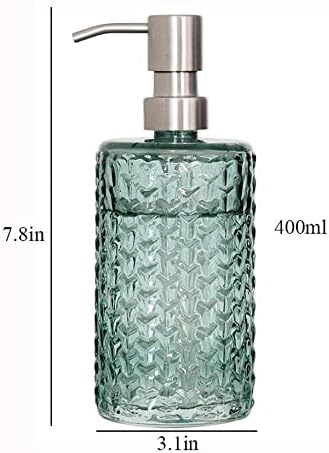 ERoomQ Art Soap Dispenser for Bathroom Kitchen Hotel, Ceramic Hand Sanitizer Bottle Nordic Large Capacity Hand