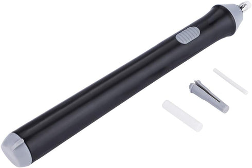 Zerodis Electric Automatic Pencil Eraser - Rechargeable Eraser for Drawing, Artist Tool, Black