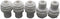 Lemoy 1/4 inch Plastic Bulkhead Fitting Tubing, Quick Connectors Pipe Fittings for Reverse Osmosis Drinking Water, Pack