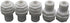 Lemoy 1/4 inch Plastic Bulkhead Fitting Tubing, Quick Connectors Pipe Fittings for Reverse Osmosis Drinking Water, Pack