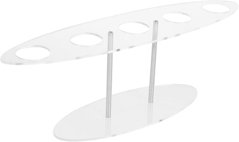 BESPORTBLE Ice Cream Cone Display Stand Acrylic Egg Cone Holder 5-hole 3cm