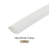 Heat Shrink Tubing 2:1 Cable Sleeving Tube Wrap, 3/8" Dia/5/8" Flat Width/1m, White for Electric Insulation