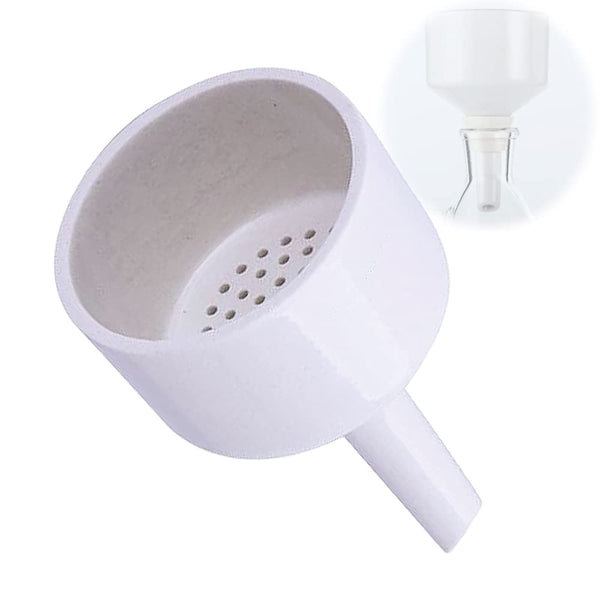 Lab Porcelain Buchner Funnel 60mm, Suction Filter Funnel for Vacuum Negative Pressure Experiments in Laboratory