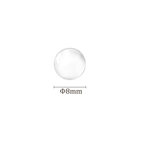 200pcs Glass Ball Boiling Stones, 8mm Soda Lime Glass for Valves Equipment
