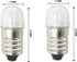 10pcs E10 LED Bulbs 12V Cool White E10 Miniature Screw LED Lamps 0.5Watts 65Lm 12 Volt Miniature Flashlight Bulbs by Generic
