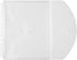 JAM PAPER Plastic 3 Hole Punch Binder Envelopes with Hook & Loop Closure - Clear - 12/Pack, 9 1/2 x 11 1/2
