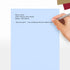 LUXPaper 8.5" x 11" Paper, Letter Size, Baby Blue, 80lb. Text, 50 Qty