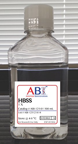 ABI Hanks Balanced Salt Solution, HBSS, 500 mL
