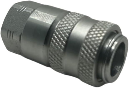 PD222 Series Quick Coupler with Female Pipe Thread, 1/8" Body Size, 1/8"-27 NPTF, 1.8" Length