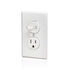 Leviton T5225-W Combination, 15 Amp, 120 Volt AC Toggle Switch and 15amp, 125 Volt Tamper Resistant Receptacle