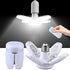 E27 Foldable LED Bulb, 28W Fan Blade Timing Lamp, AC85-265V, Remote Controller for Home Ceiling Light (Only Fan Bulb)
