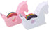 STOBOK 2pcs Cartoon Tape Dispenser, Rainbow Tape Holder and Washi Paper Cutter for Office Home