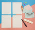SCStyle Cute Kawaii Writing Stationery Paper with 16 Envelopes, 32 Letter Papers (7.1x5.2 inch)