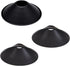 CUFEAL 3-Pack 8.7"Industrial Iron Lamp Shade, Light Cone Shade Black Pendant Light Covers,