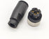 2Pcs M12 4 Pin Female Connector, 12mm A Code Industrial Circular Connector Unshiled Field Assembly Wireable Sensor IP67 250V 4A AC/DC Straight Type Adapter for PG7 (Female)