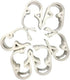 10Pcs White Plastic Tubing Clamps, 1/4" - 1/2" Adjustable Tube Clamp for Laboratory Pinch Valve Flow Control