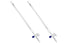 25mL 2 Pack 22.5 Inches QWORK Class A Borosilicate Burette with Glass Key Stopcock - Laboratory Grade, Precision