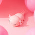 QANYI Axolotl Night Light, Cute Pink Silicone Axolotl Animal with Soft Touch NightLight for Kids Room, Dim Nursery Lamp