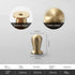 SANCHAKOU 2Pcs 14 15 25mm Handles Knobs Wardrobe Door Round Single Hole Gold Bedside Table Full Copper Cabinet Handle *