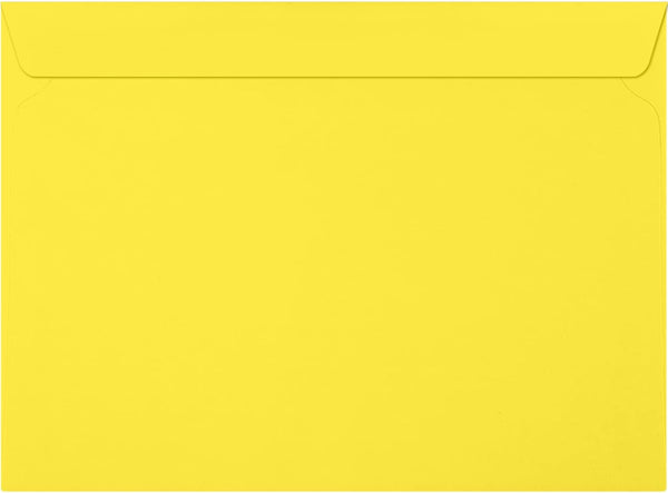 LUXPaper 9 x 12 Booklet Envelopes | Citrus Yellow | 80lb. Text | 50 Count
