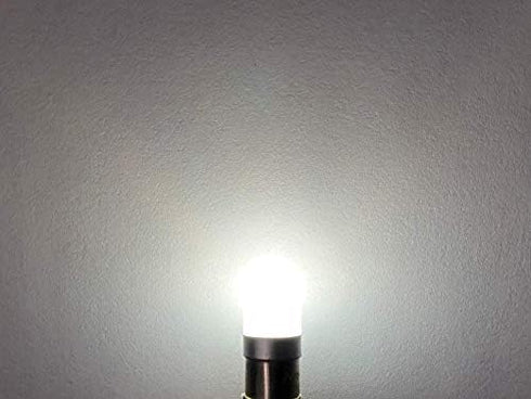 #313 Miniature Bayonet Bulb LED Replacement 28vdc Ba9s Base, T3 1/4 Shape, 2-Pack Bright White