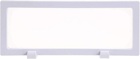 Skelang 3D Floating Display Case, White Rectangular Coin Holder Display Stand, 9"×3.54"×0.75" for Coins and Jewelry