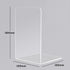 luzen 2Pcs Acrylic Bookends Desktop Storage Bookshelf Book Holder Transparent Book Ends Stand Organizer for Library