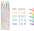 Kaco Pure Retractable Gel Ink Pens, Macarons Colored Ink, 0.5mm Extra Fine Point, 5-Pack