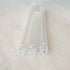 Delmitan 20pcs/lot 1 10mm/ 100mm) Chandelier Crytal clear blossom hexagonal crystal glass tube prism chandelier lamp