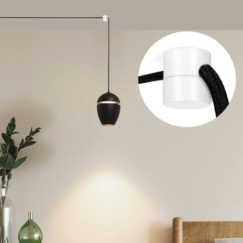 Zevnico 6 Pack Metal Swag Hooks for Ceiling Hanging Lights, Pendant Light Hook for Ceiling Lamp, White Ceiling Hooks