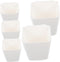 Cabilock 5pcs Wall-mounted Hanging Cup Holder Sturdy Plastic Storage Baskets for Rolling