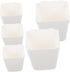 Cabilock 5pcs Wall-mounted Hanging Cup Holder Sturdy Plastic Storage Baskets for Rolling