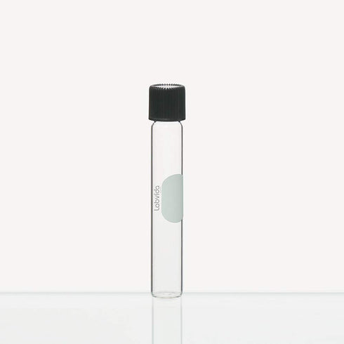 40pcs Glass Serological Test Tubes 10ml with Black Bakelite Screw Caps Silicon Liners, Borosilicate Glass