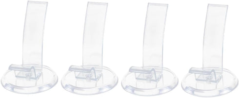 Cabilock Shoe Display Stands 4 Pack Pvc Risers Display Shoe Rack for