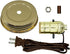 Creative Hobbies DIY Mason Jar Lamp Making Kit - Gold Color Lid & Socket Great for Lamp Conversion, Fits Wide Mouth