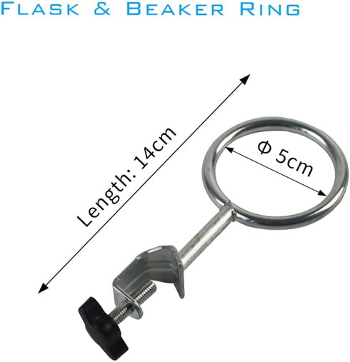 Laboratory Retort Support Ring Clamp for Flask and Beaker - XMWangzi, For use with Laboratory Retort Support Burette Stand, Used in Chemistry or Physics Lab(6cm/2.4'')