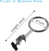 Laboratory Retort Support Ring Clamp for Flask and Beaker - XMWangzi, For use with Laboratory Retort Support Burette Stand, Used in Chemistry or Physics Lab(6cm/2.4'')