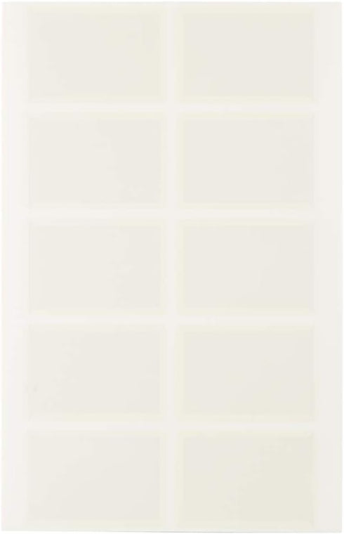 JAM PAPER Self-Adhesive Business Card Holders, Clear, 30 Label Pockets/Pack, 2 x 3 1/2